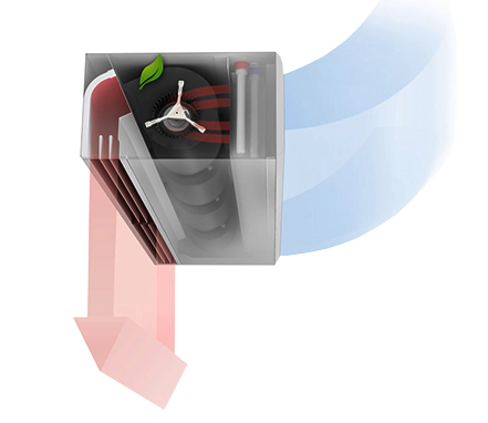 Airtecnics Air Curtain image, how air curtain works